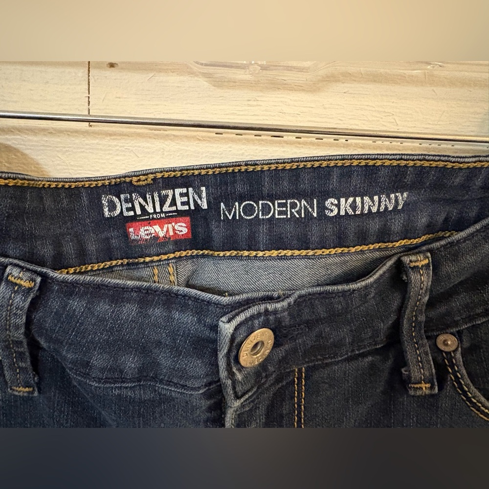Levi’s Denizen Modern Skinny Jeans 16M 33x32 Dark Wash Stretch - Picture 4 of 7